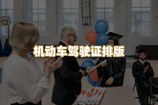 机动车驾驶证排版